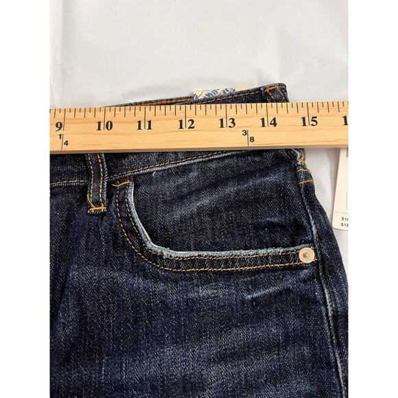 ANTHROPOLOGIE PILCRO The Bow Boyfriend Jeans Dark Distressed Denim SZ 26 NWT - Picture 14 of 16